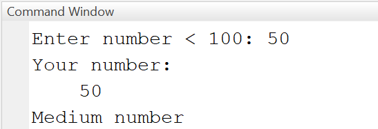 MATLAB If-Else