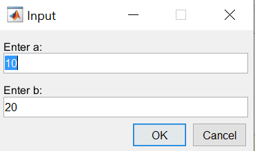 MATLAB Input