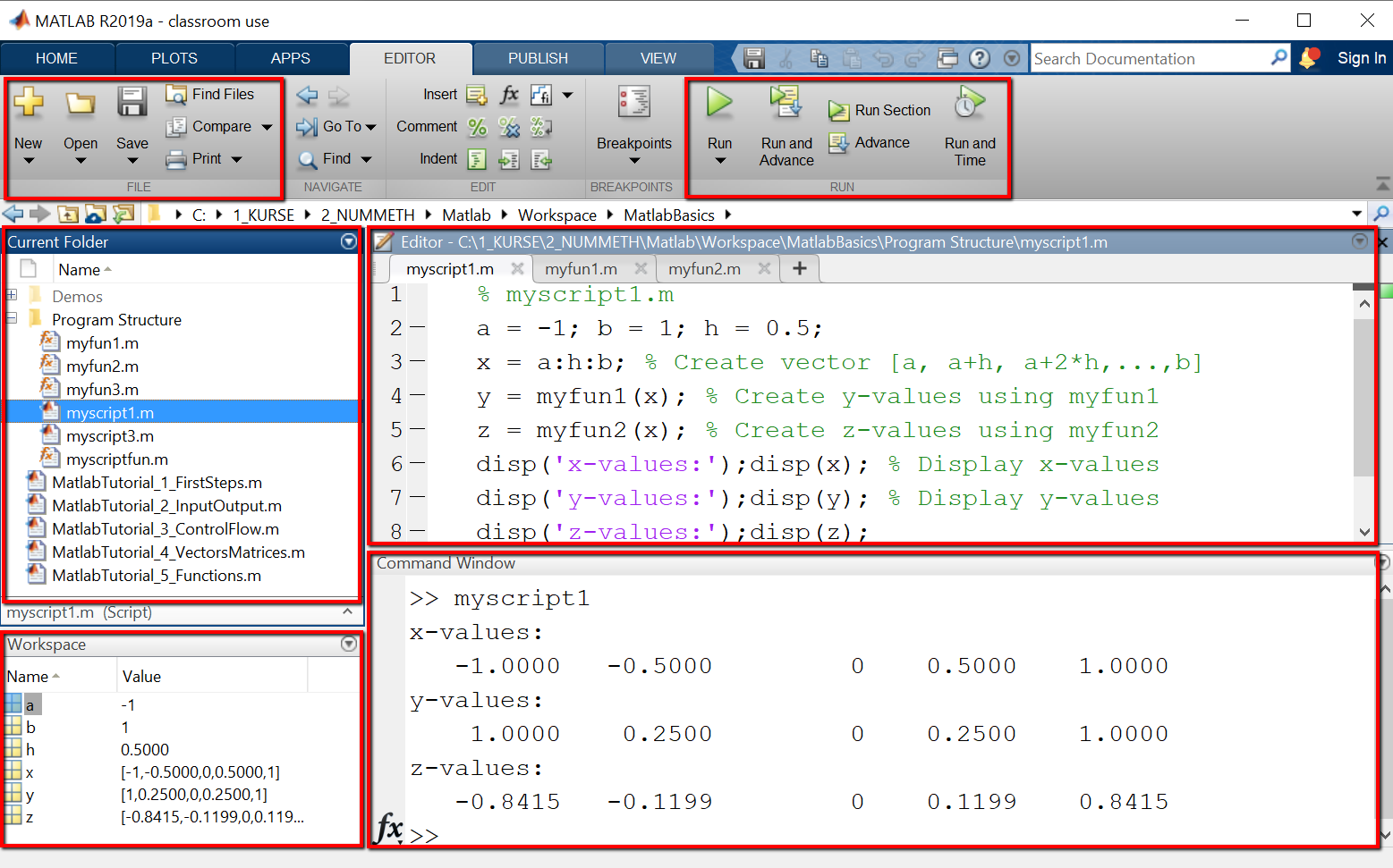 MATLAB Tutorial - First steps in MATLAB  Prof. E. Kiss, HS KL