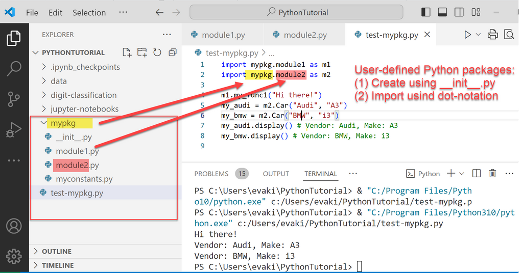 Create and use Python package