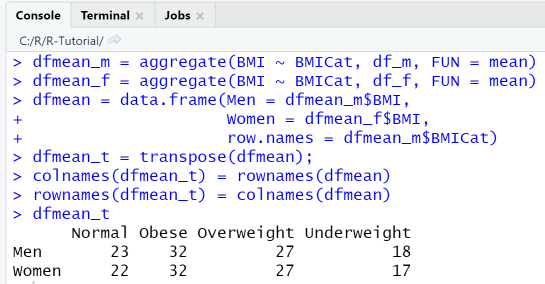 R barplot data