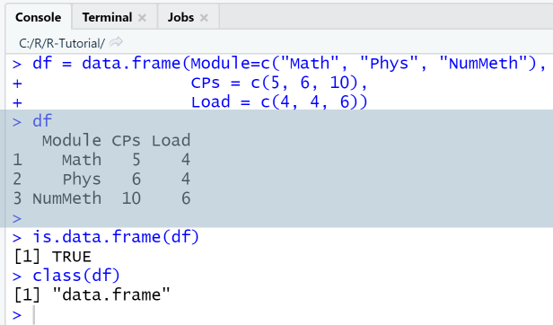 R Data Frame