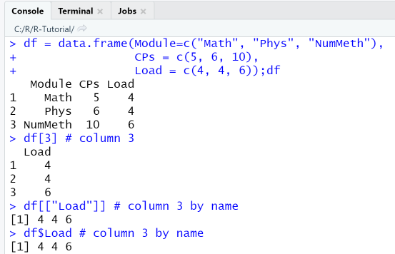 R Data Frame Slicing