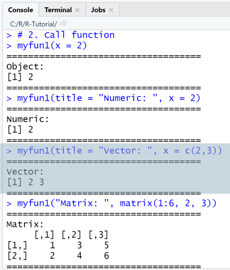 R functions