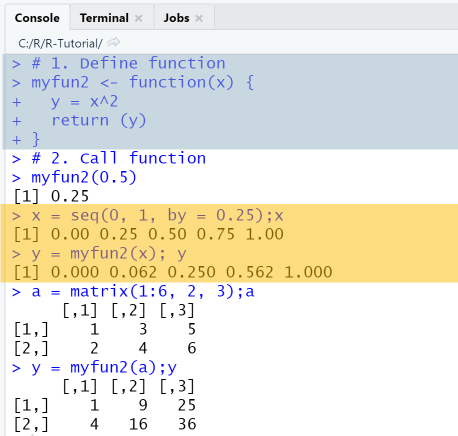 R functions