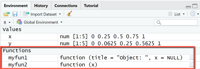 R functions