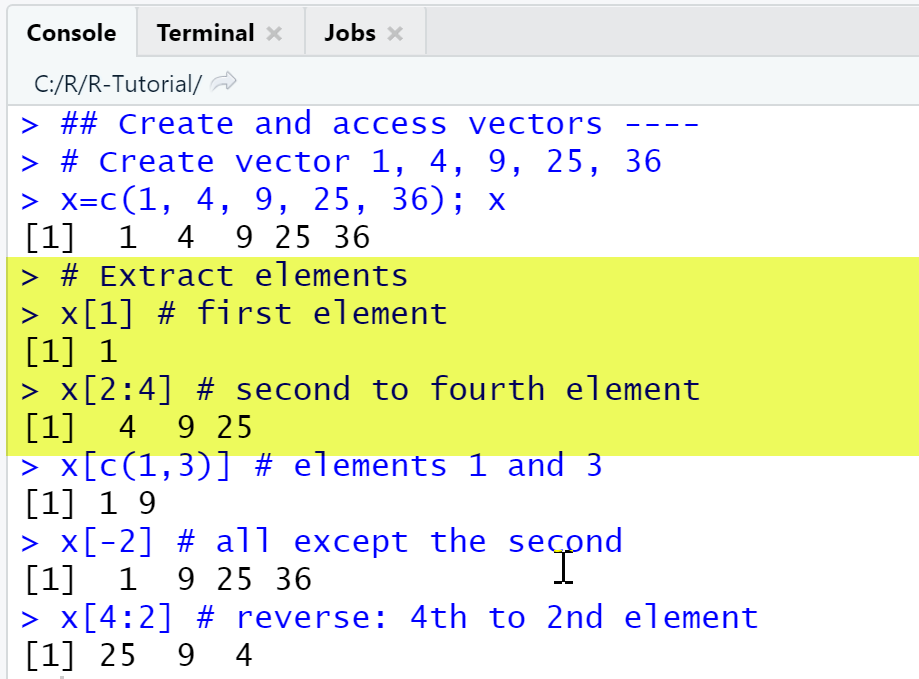 R Vectors